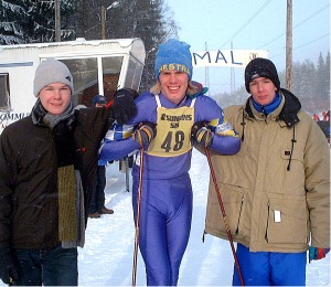 Hestra IF tar GM-guld i stafett med Martin Ewaldsson, Erik Wickström och Dan Sundström. Dals-Rostock 2001.