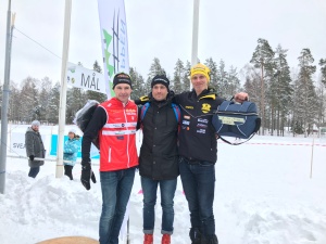 Markus Jönsson 2:a, Marcus Johansson 1:a och jag 3:a i Rallarloppet 2018