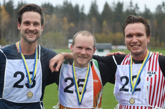 Topptrion på 21 km: Olle Dahlberg vann före Niklas Gunnarsson och Daniel Parheden
