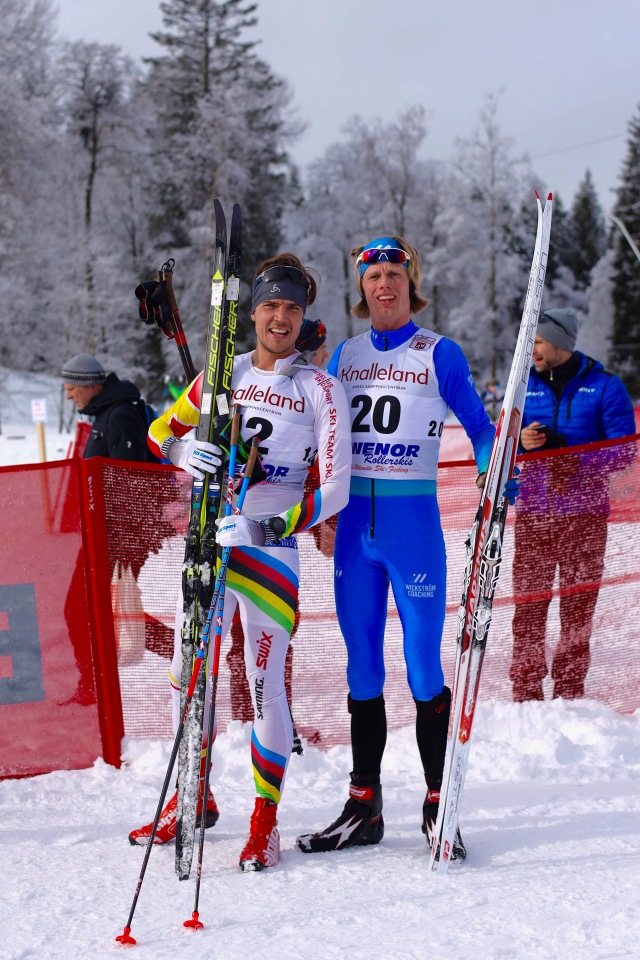 Jag har hittills lyckats hålla Rickard Bergengren bakom mig på alla skidlopp (stryk två gånger på rullskidor), men i Borås ski marathon 2022 var han nära att komma före.